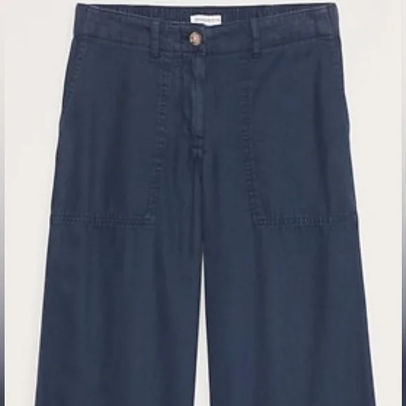 Banana Republic Wide Leg Soma Navy Size Small - Picture 6 of 13